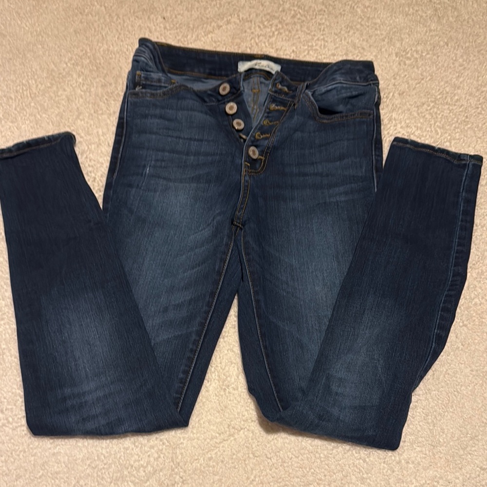 KanCan Women's Dark Blue Skinny Jeans